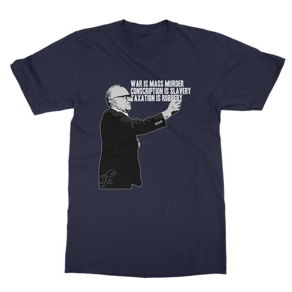 Taxation is Robbery Rothbard B&W Classic Adult T-Shirt