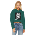 Epstein Didn’t Kill Himself Ladies Cropped Raw Edge Hoodie