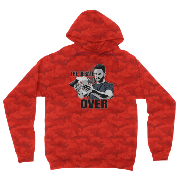 The Debate is Over Camouflage Adult Hoodie