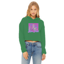 High on Liberty RP Ladies Cropped Raw Edge Hoodie