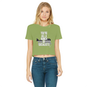 You’re All A Bunch Of Socialists Classic Women's Cropped Raw Edge T-Shirt