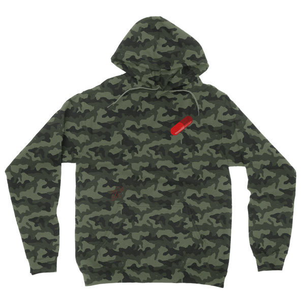 Red Pill Camouflage Adult Hoodie