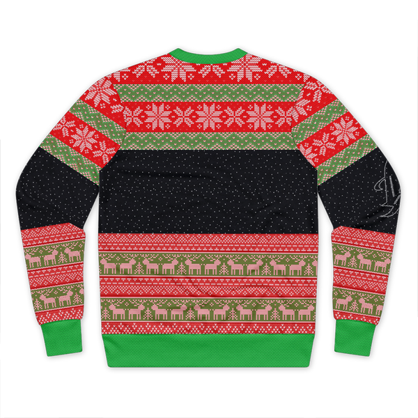 Ugly X-Mas End The Wars Sweater copy Premium Cut and Sew Sublimation Unisex Sweatshirt