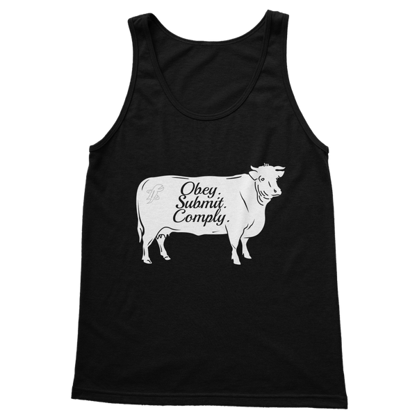 Obey. Submit. Comply. Cattle Classic Women's Tank Top