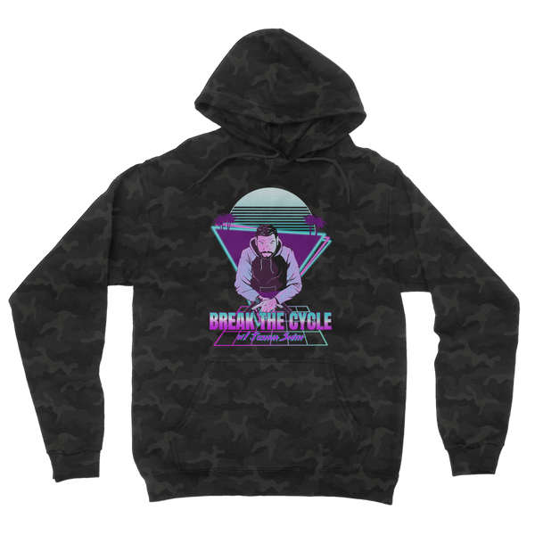 Break The Cycle Logo Camouflage Adult Hoodie