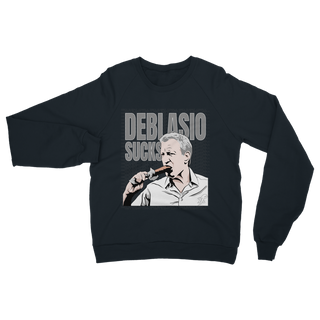 Buy navy DiBlasio Sucks Classic Adult Sweatshirt