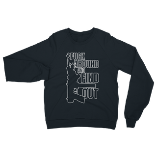 Buy navy Fuck Around and Find Out Classic Adult Sweatshirt