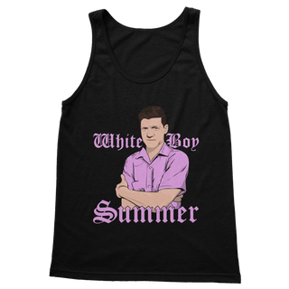 Buy black White Boy Summer Classic Adult Vest Top