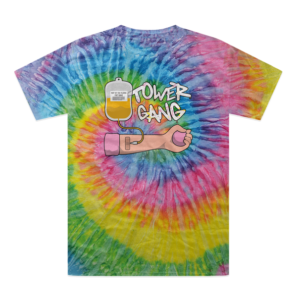 Part of the Plasma Tower Gang Tie-Dye T-Shirt