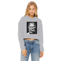 Epstein Didn’t Kill Himself Ladies Cropped Raw Edge Hoodie