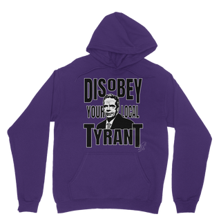 Buy purple Disobey Cuomo Classic Adult Hoodie