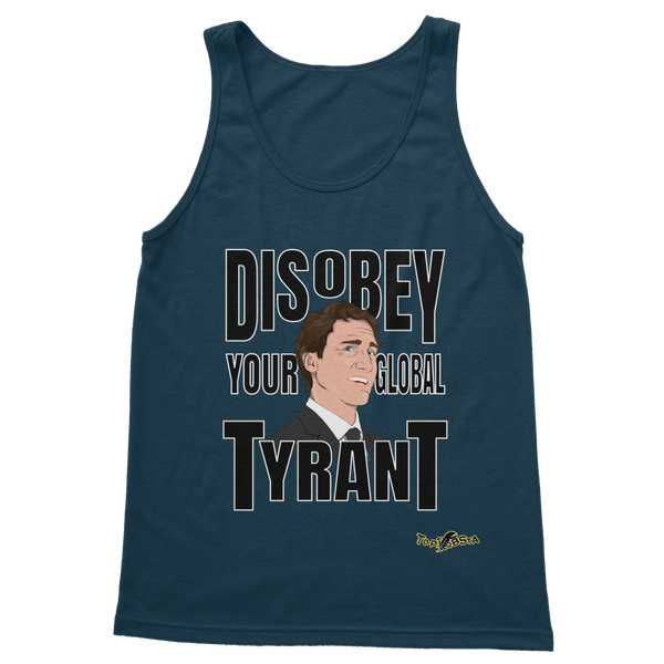 Disobey Your Global Tyrant Trudeau Classic Adult Vest Top