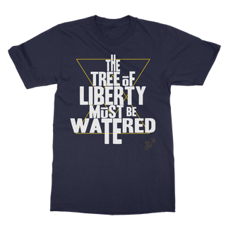 Buy navy The Tree Must Be Watered Classic Adult T-Shirt