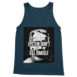 Buy navy Epstein Didn’t Kill Himself Classic Adult Vest Top
