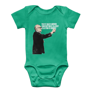 Buy kelly-green Taxation is Robbery Rothbard Classic Baby Onesie Bodysuit