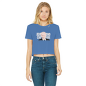 ADRENOCHROME Classic Women's Cropped Raw Edge T-Shirt