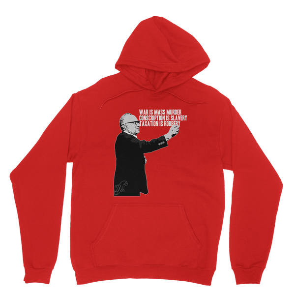 Taxation is Robbery Rothbard B&W Classic Adult Hoodie