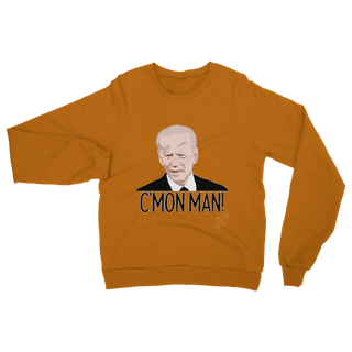 Buy orange C’mon Man Biden Classic Adult Sweatshirt