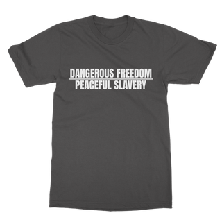 Buy dark-heather Dangerous Freedom Classic Adult T-Shirt
