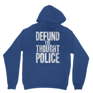 Buy royal-blue Defund the Thought Police Classic Adult Hoodie