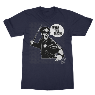 Buy navy Wear the Mask Classic Adult T-Shirt
