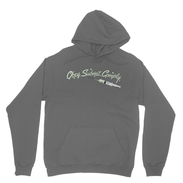 Obey. Submit. Comply. Vaccine Classic Adult Hoodie