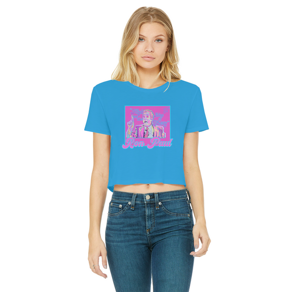 High on Liberty RP Classic Women's Cropped Raw Edge T-Shirt