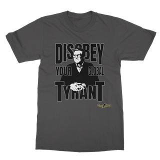 Buy dark-heather Disobey Gates Classic Adult T-Shirt