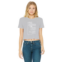 Fuck Around and Find Out Classic Women's Cropped Raw Edge T-Shirt