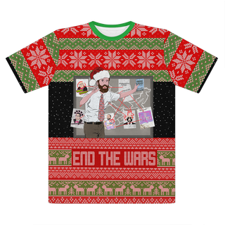 Ugly X-Mas End The Wars Sweater copy Premium Cut and Sew Sublimation Unisex T-Shirt