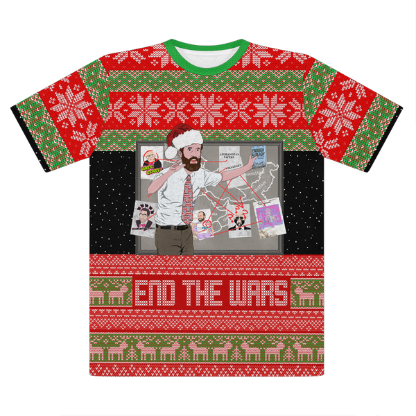 Ugly X-Mas End The Wars Sweater copy Premium Cut and Sew Sublimation Unisex T-Shirt