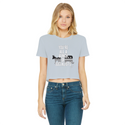 You’re All A Bunch Of Socialists Classic Women's Cropped Raw Edge T-Shirt