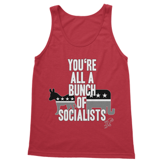 Buy red You’re All A Bunch Of Socialists Classic Women's Tank Top