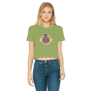Buy kiwi Thomas Swole Classic Women's Cropped Raw Edge T-Shirt
