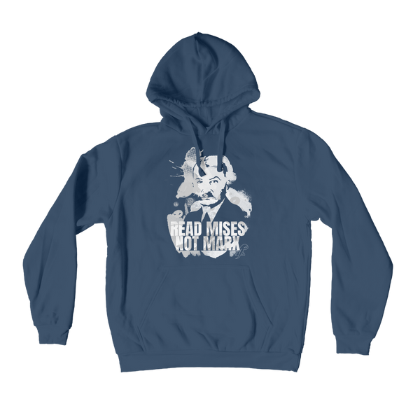 Read Mises Not Marx Premium Adult Hoodie