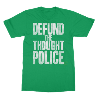 Buy kelly-green Defund the Thought Police Classic Adult T-Shirt