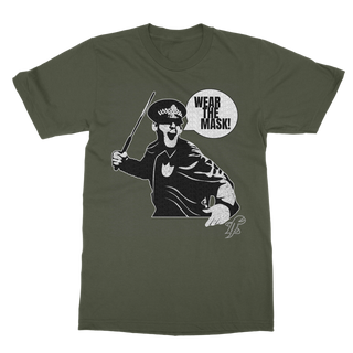 Buy army-green Wear the Mask Classic Adult T-Shirt