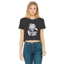 Read Mises Not Marx Classic Women's Cropped Raw Edge T-Shirt