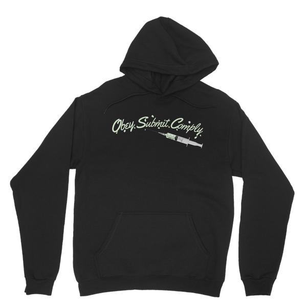 Obey. Submit. Comply. Vaccine Classic Adult Hoodie