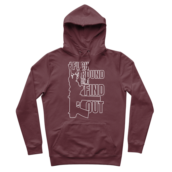 Fuck Around and Find Out Premium Adult Hoodie