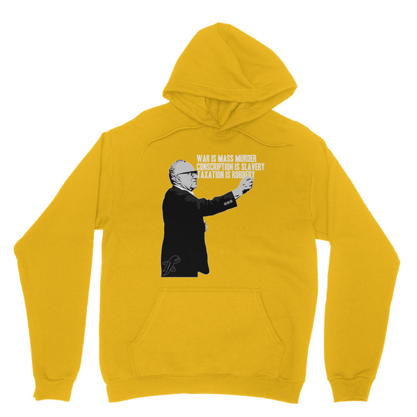 Taxation is Robbery Rothbard B&W Classic Adult Hoodie