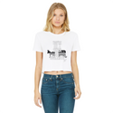 You’re All A Bunch Of Socialists Classic Women's Cropped Raw Edge T-Shirt