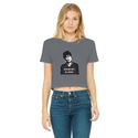 Ghislaine Didn't Classic Women's Cropped Raw Edge T-Shirt
