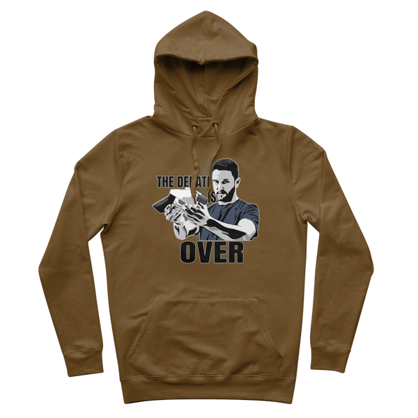 The Debate is Over Premium Adult Hoodie
