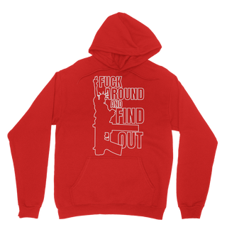 Buy red Fuck Around and Find Out Classic Adult Hoodie