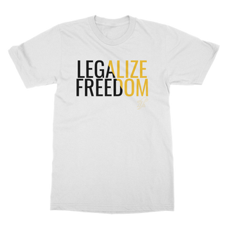 Buy white Legalize Freedom Classic Adult T-Shirt
