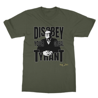 Buy army-green Disobey Gates Classic Adult T-Shirt