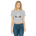 You’re All A Bunch Of Socialists Classic Women's Cropped Raw Edge T-Shirt