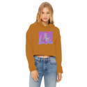 High on Liberty RP Ladies Cropped Raw Edge Hoodie