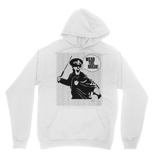 Buy white Wear the Mask Classic Adult Hoodie